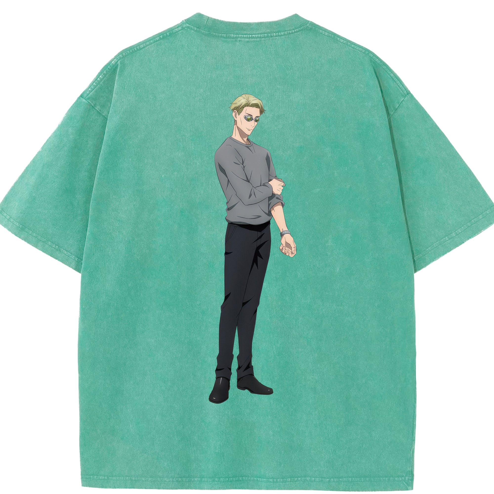 （画像用） 呪術廻戦 Jujutsu Kaisen 綿100% ヴィンテージ風 半袖Tシャツ（背面プリント）